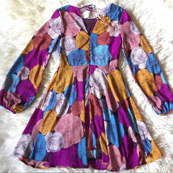 ALTAR’D STATE - Long Sleeve Floral Midi Dress - Picture 6 of 6